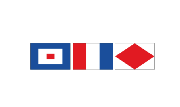 CUSTOM Nautical flags, initials, monogram, name vinyl sticker